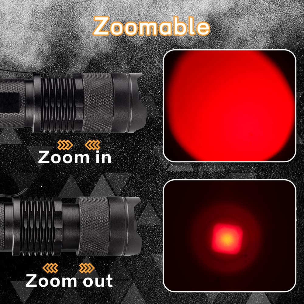 Wayllshine aviation flashlight red aids signaling and navigation during low-light conditions.