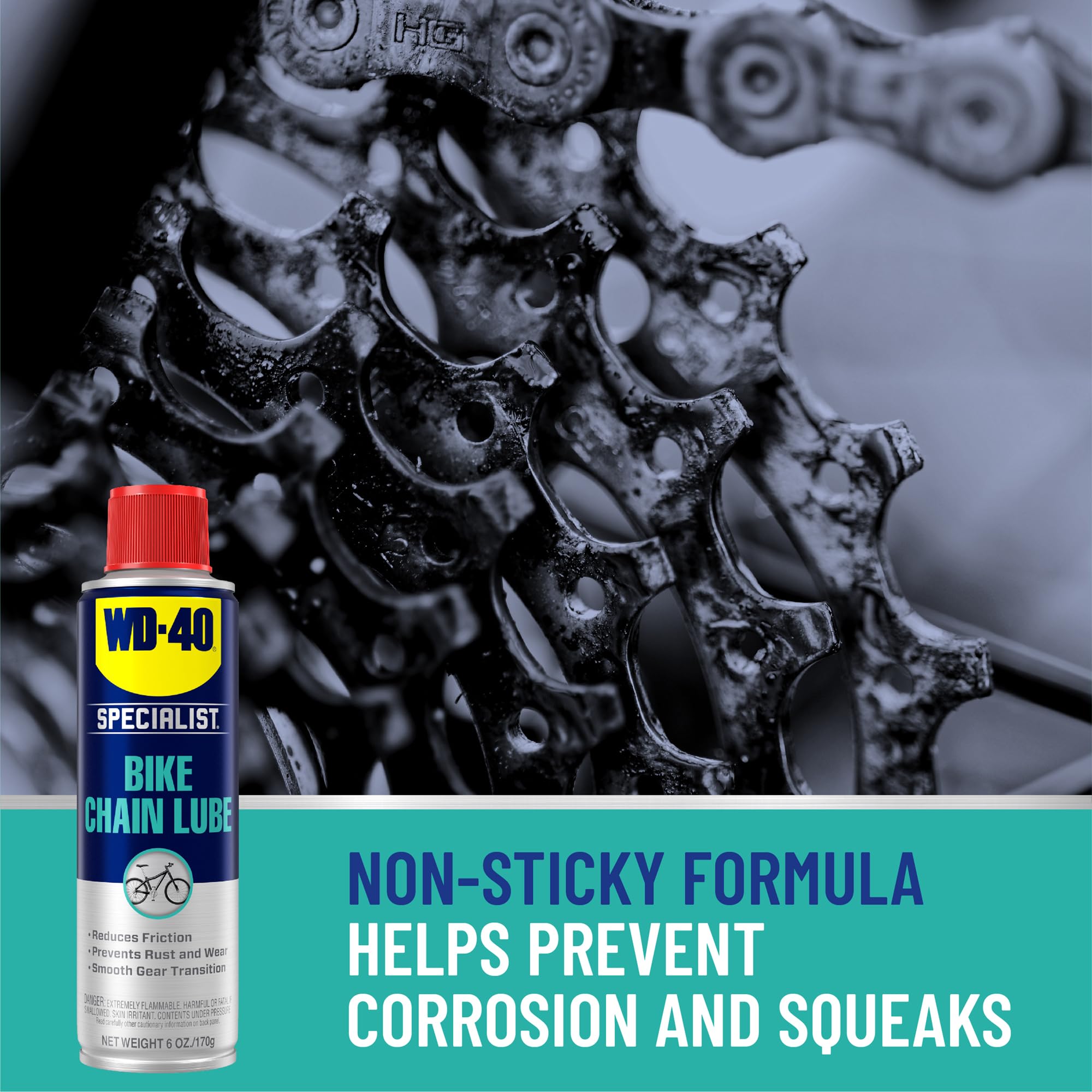 Testing scene with scientists evaluating WD-40 BIKE formula.