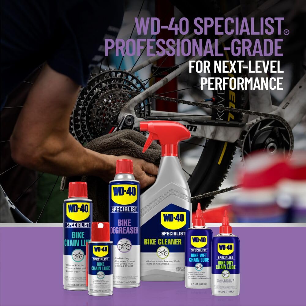 WD-40 BIKE Specialist Degreaser at community wash stations for hands-on demos.