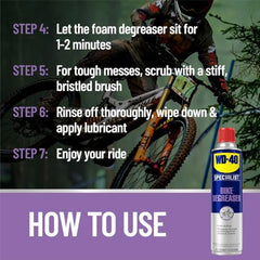 WD-40 BIKE Specialist Degreaser safe for bike finishes protecting varnish.