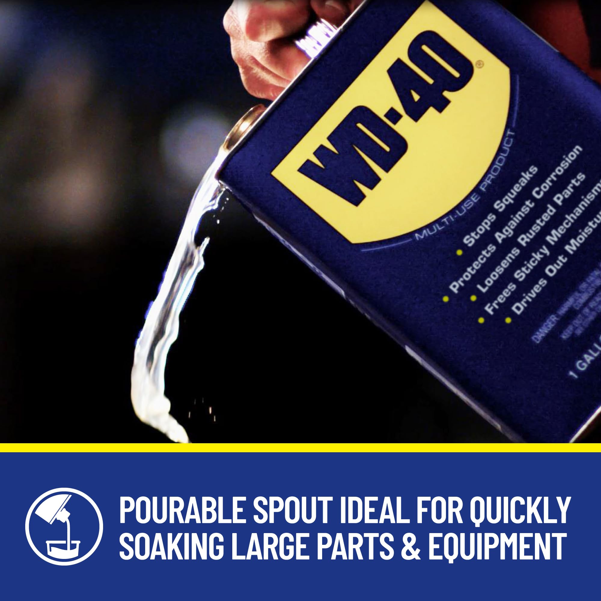 WD-40 Original Formula protects metal surfaces as a corrosion inhibitor in damp environments