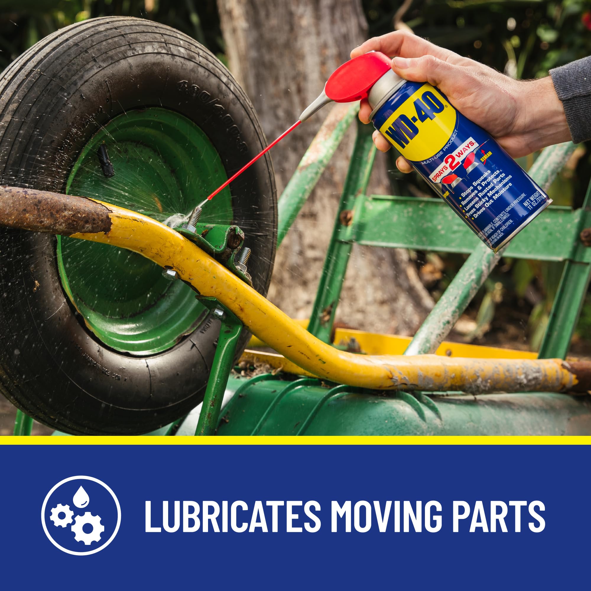 WD-40 Original Formula breaks rust-to-metal bonds for easier release