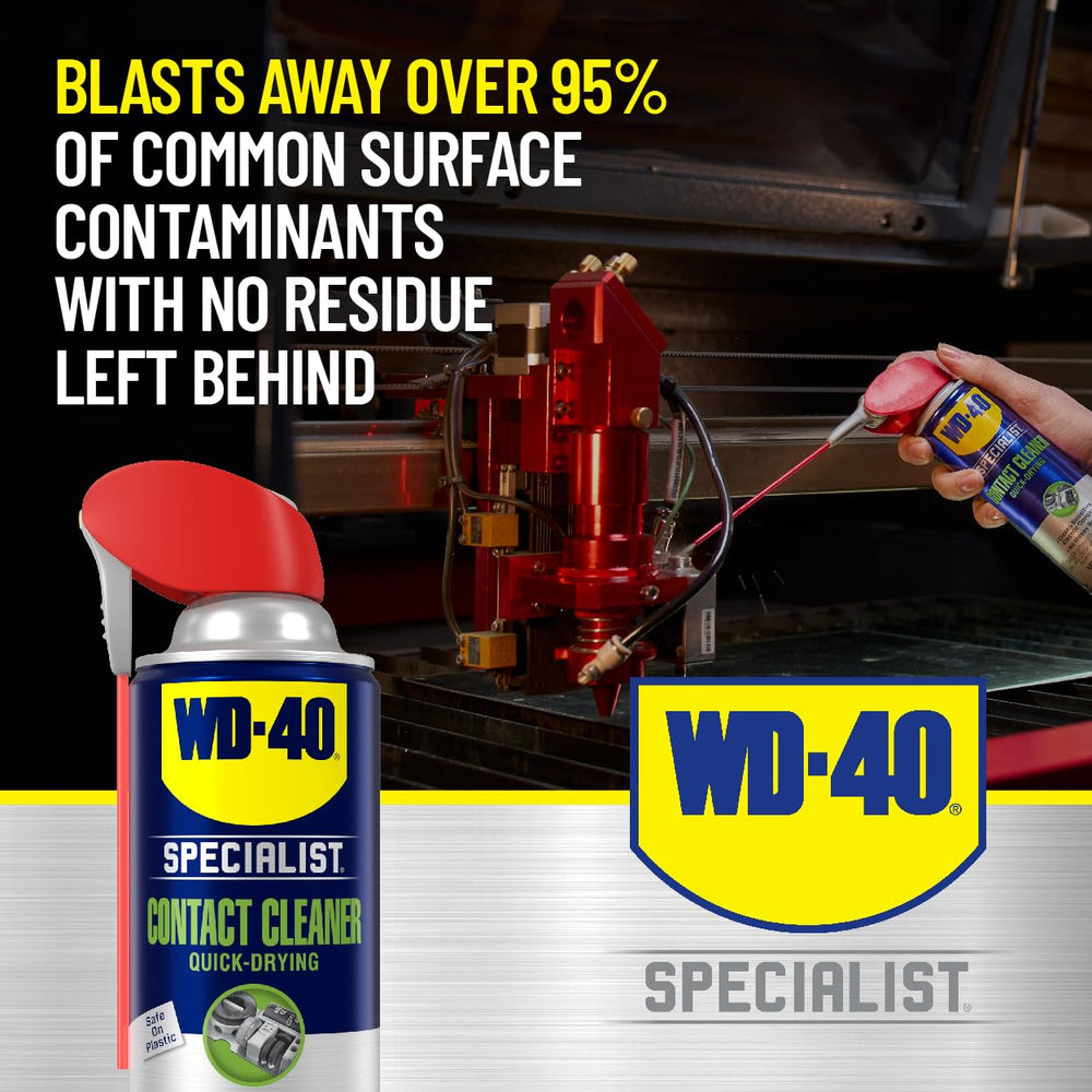 WD-40 Specialist sprays condensation away from controls during routine checks.