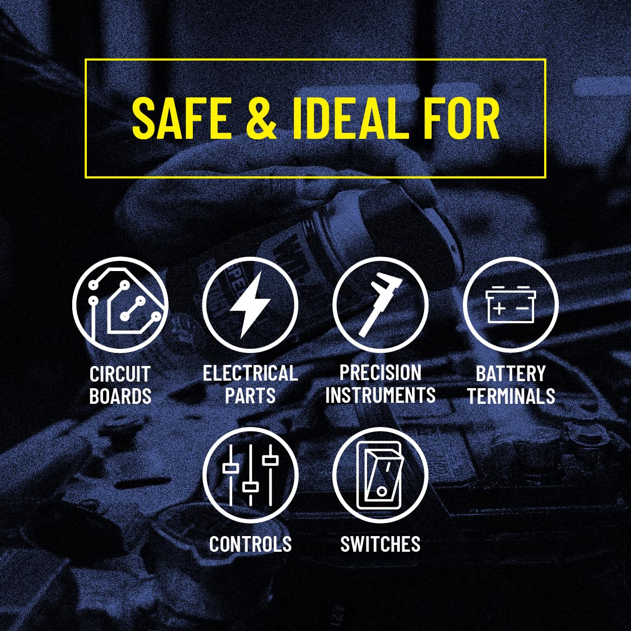 WD-40 Specialist leaves a clean, dry surface on plastics after use.