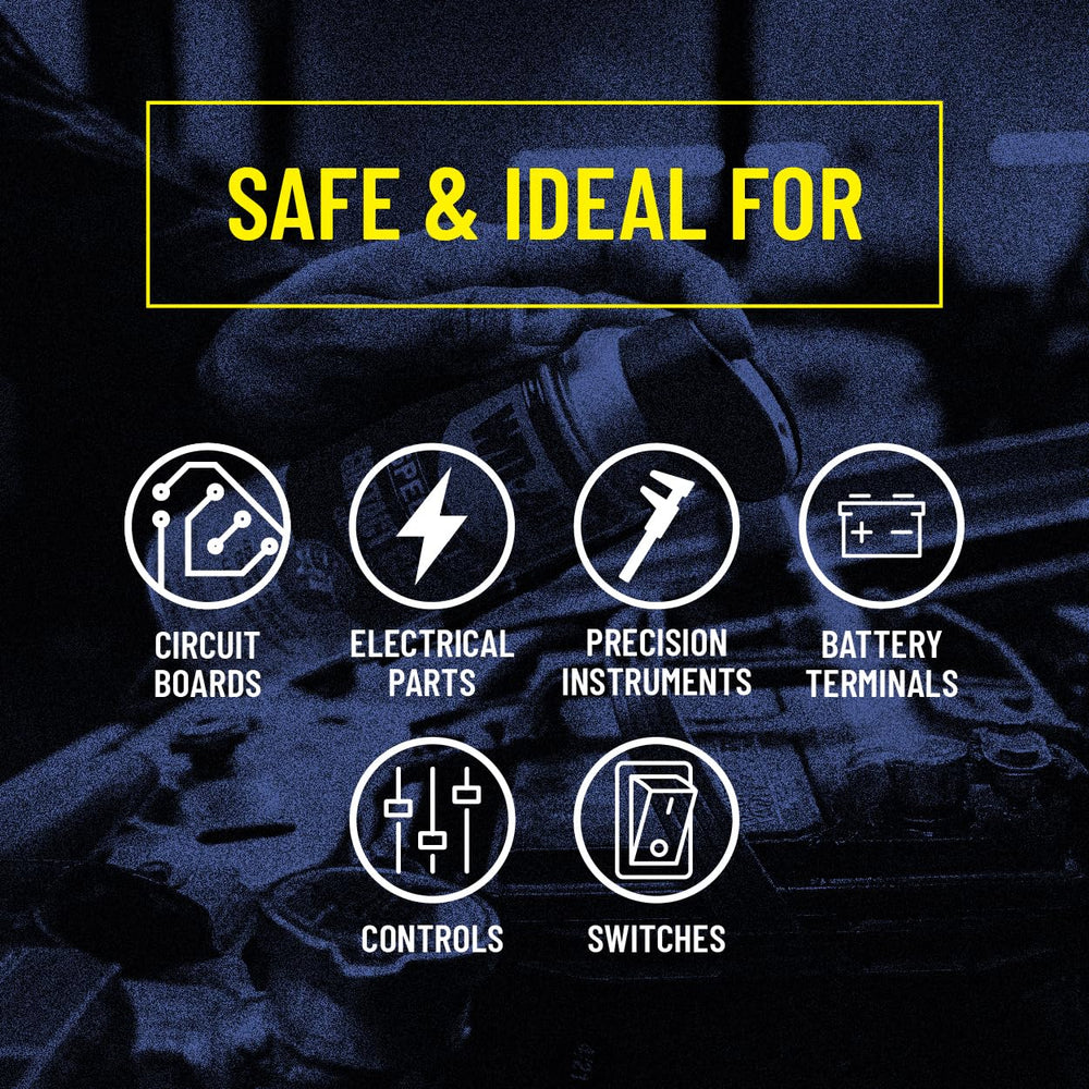 WD-40 Specialist leaves a clean, dry surface on plastics after use.