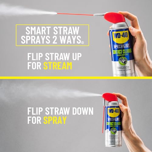 WD-40 Specialist Contact Cleaner targets switches and relays via precision Smart Straw.
