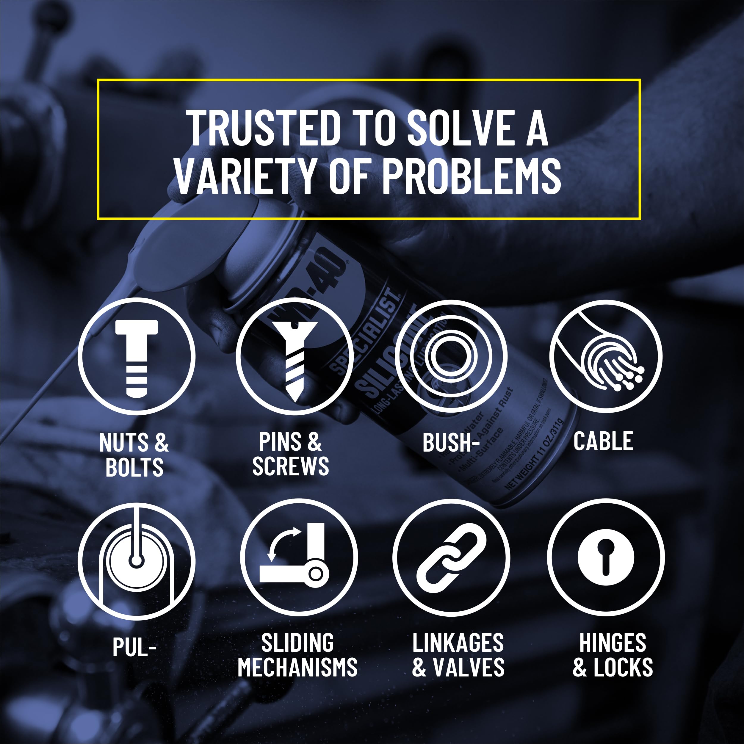 WD-40 Specialist two-pack offers ready-to-use lubrication for projects.