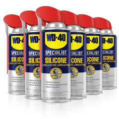 WD-40 Specialist Silicone lubricant with SMART STRAW, precise spray for smooth operation