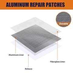 WDSHCR 2-inch repair patch provides durable aluminum support.