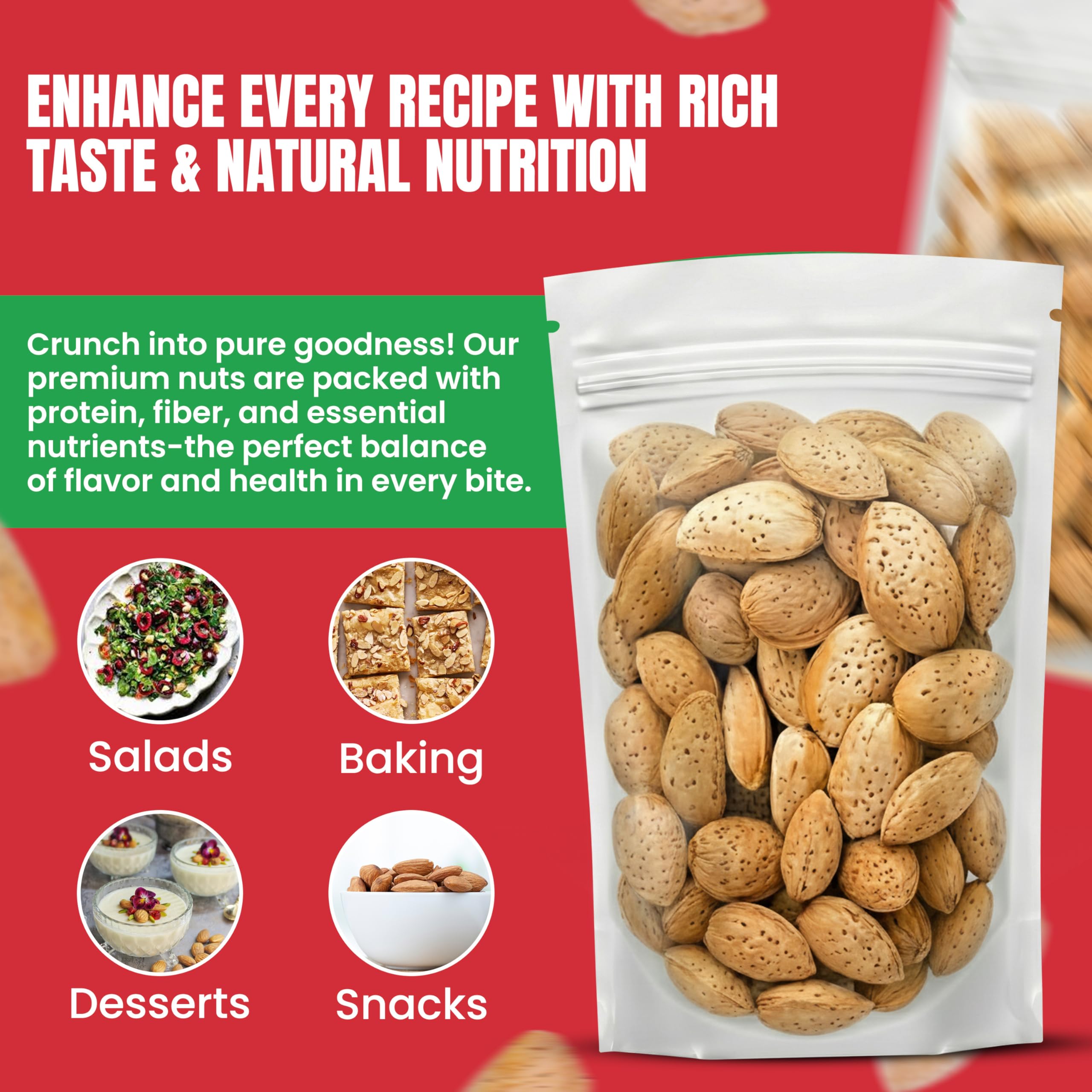 We Got Nuts aroma of raw almonds in shell with natural vitamin E