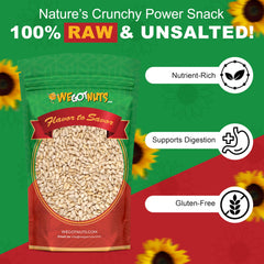 We Got Nuts kosher shelled sunflower seeds in a resealable pack.