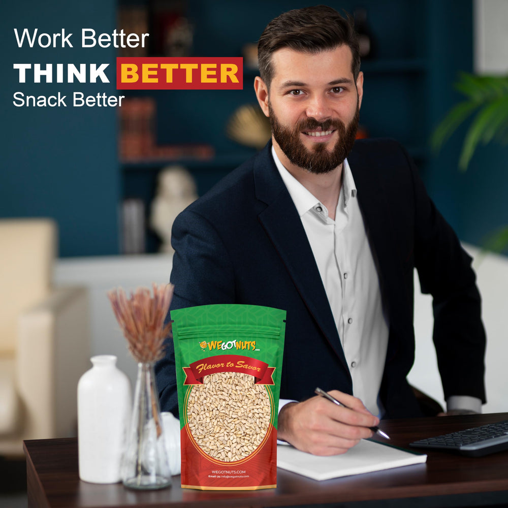 We Got Nuts premium quality seeds for diet-friendly crunch.