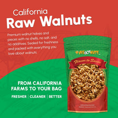 We Got Nuts resealable bag open shows convenient storage for pantry or travel.