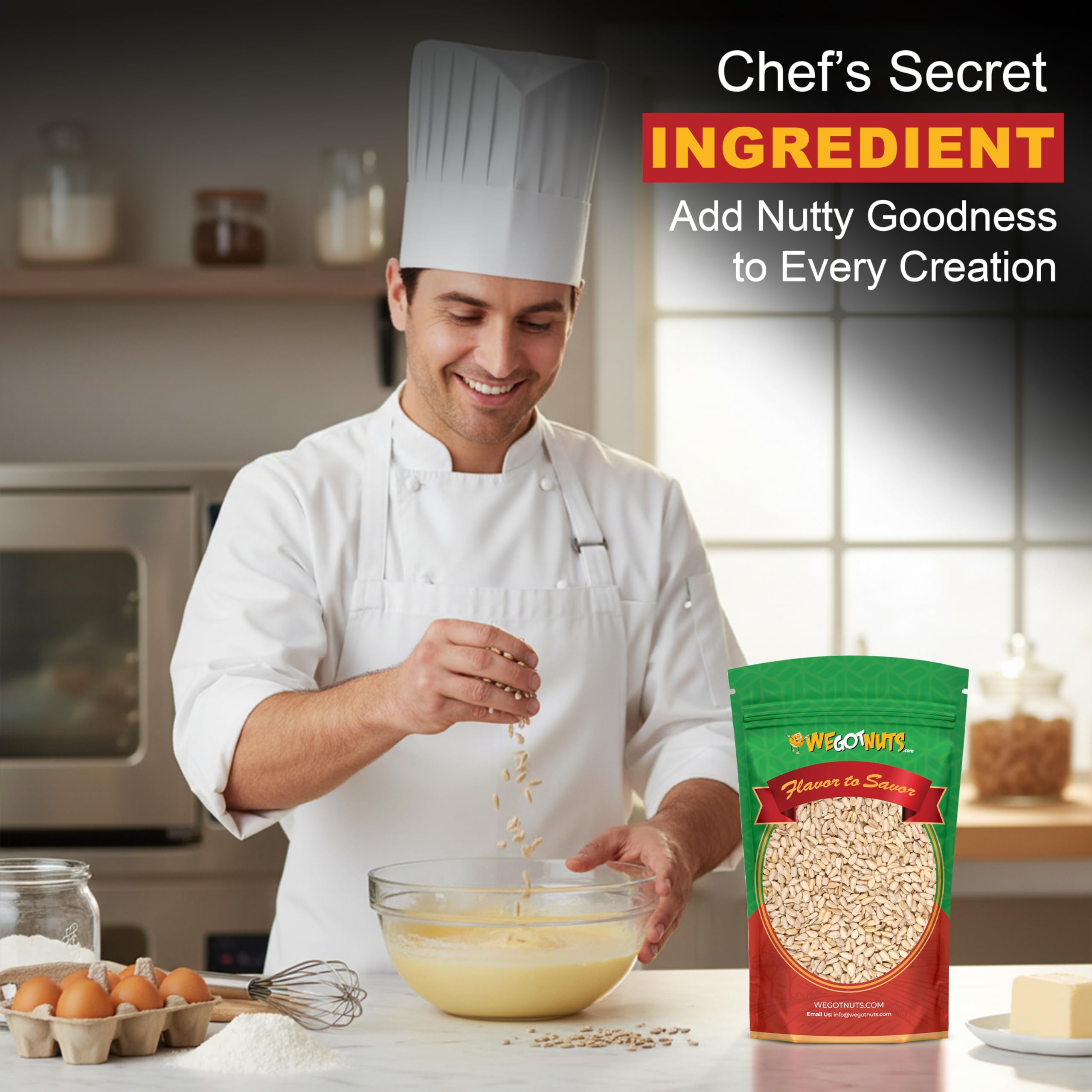 We Got Nuts natural unsalted seeds offer versatile snacking.