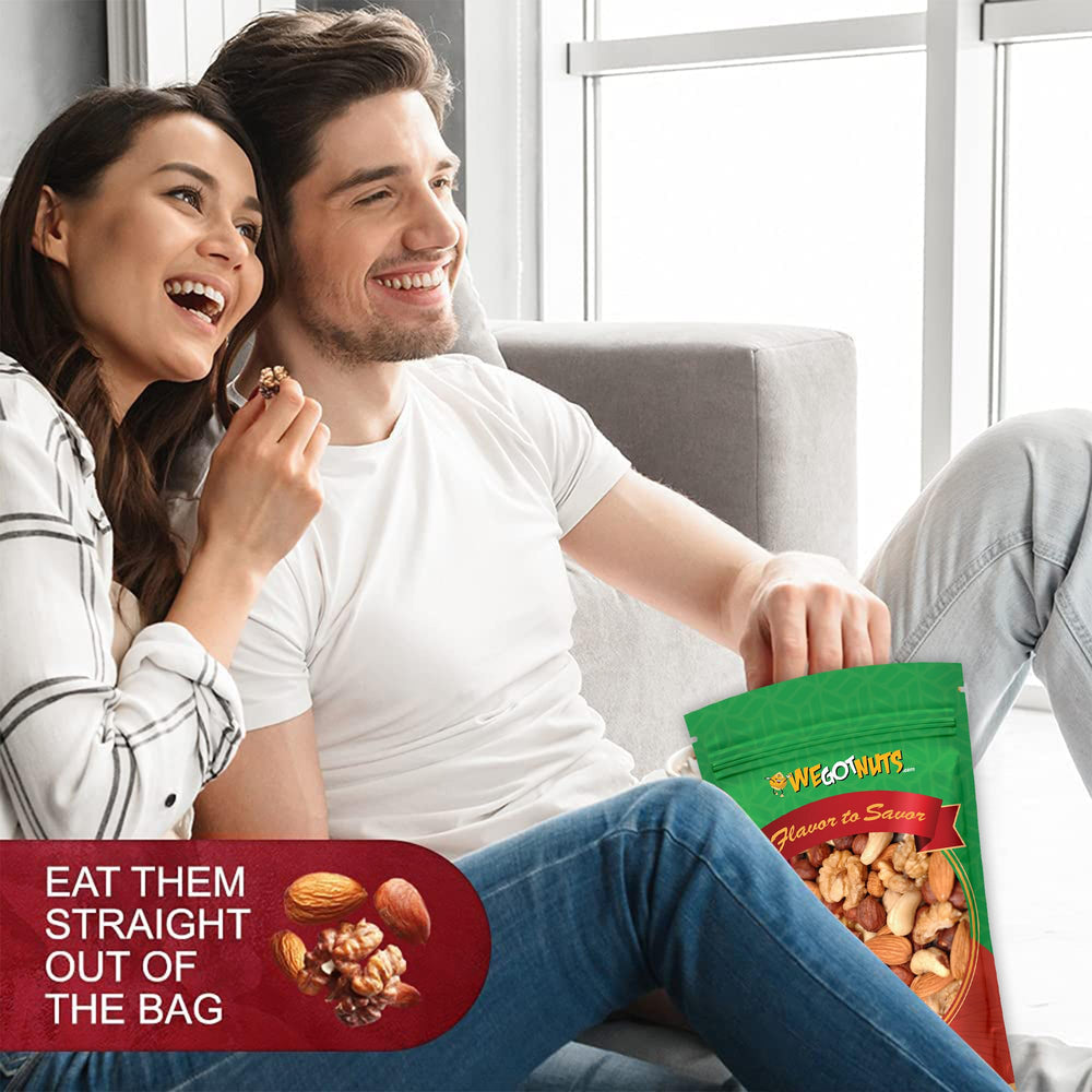 We Got Nuts variety nuts collection demonstrates rich texture and flavor.