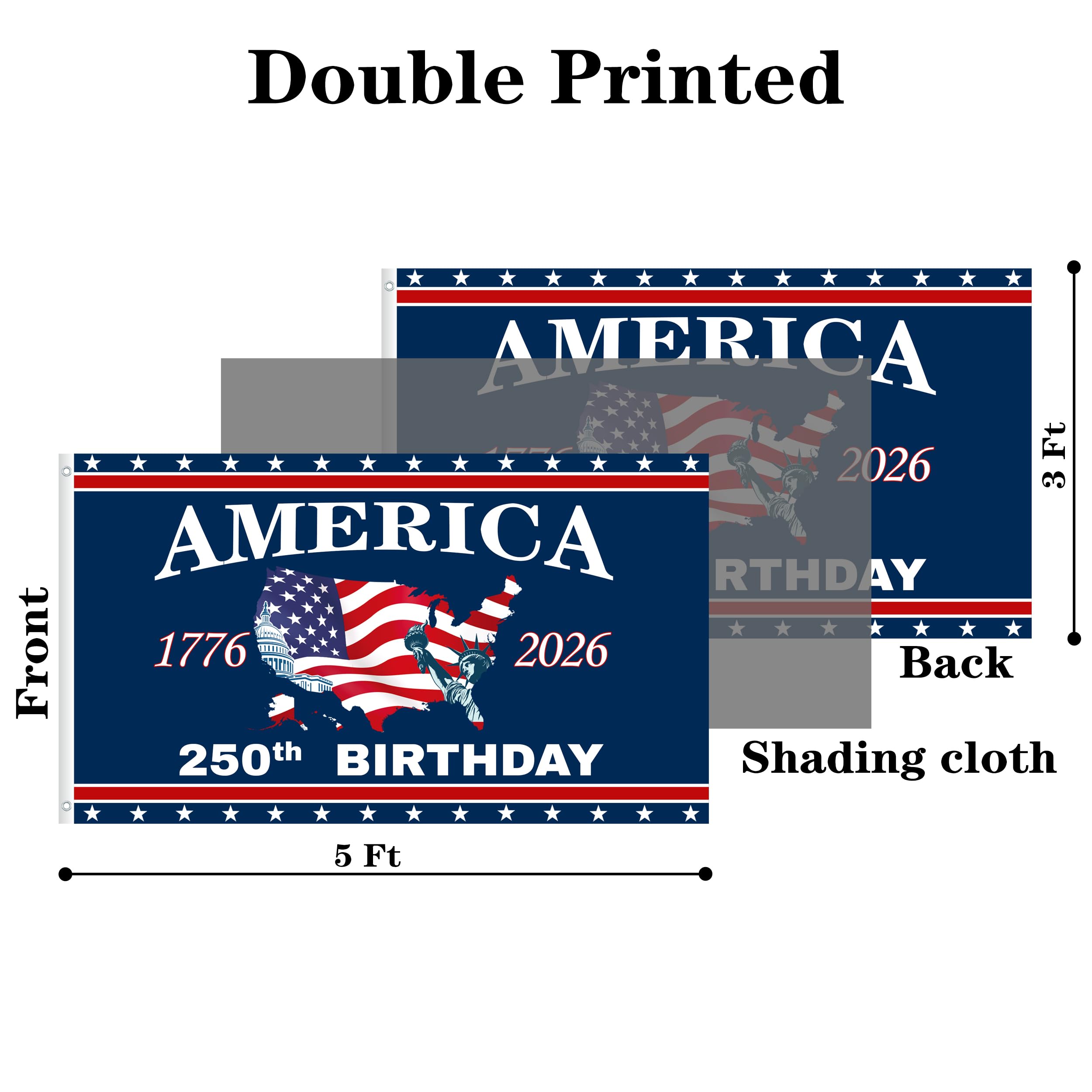 Hand-washable flag designed for year-round outdoor display