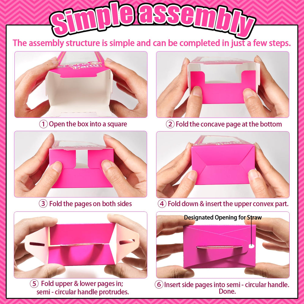 We1stdsee gift boxes pink, clear-front packaging for gift display.