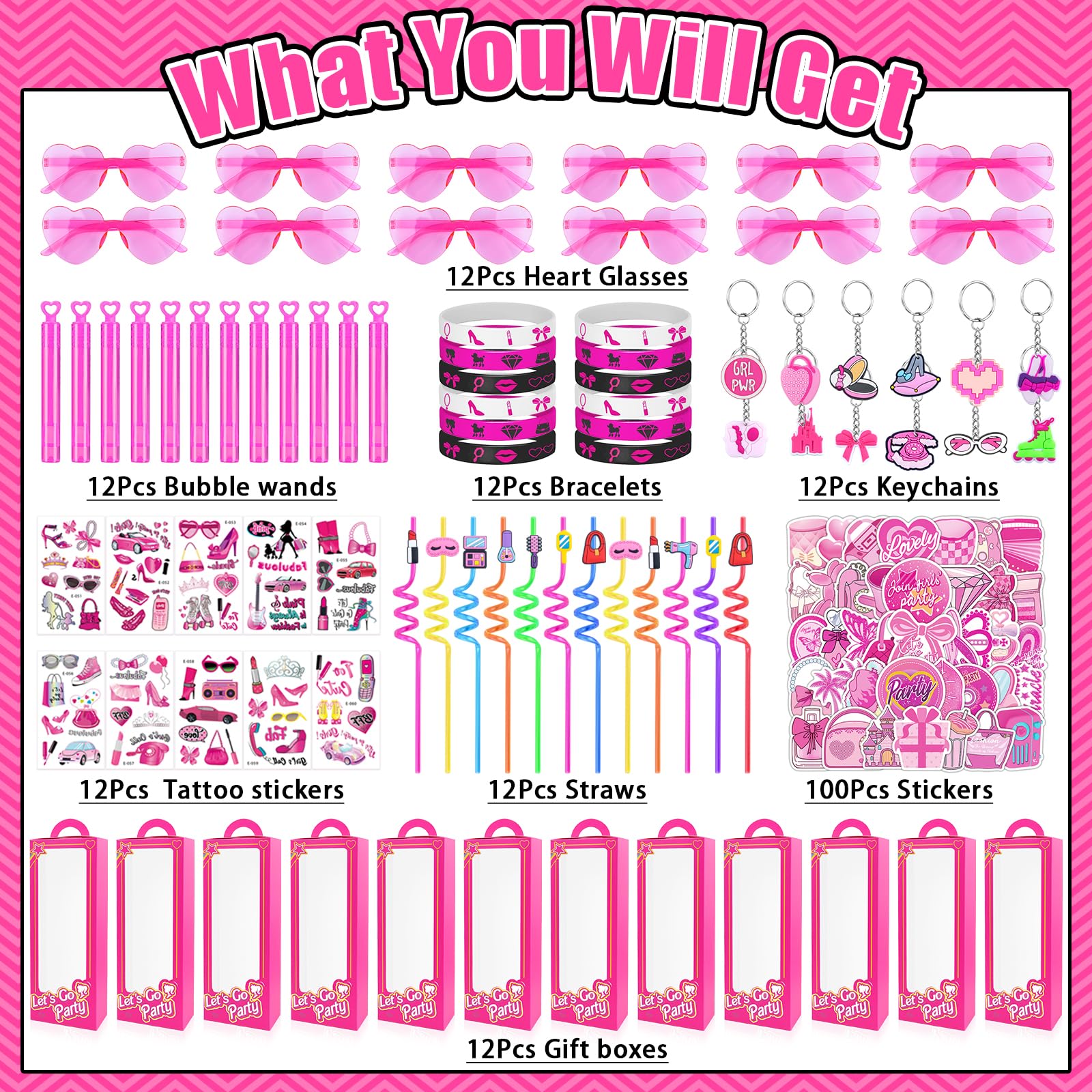 We1stdsee pink straws, safe drinking props for kids' parties and photos.
