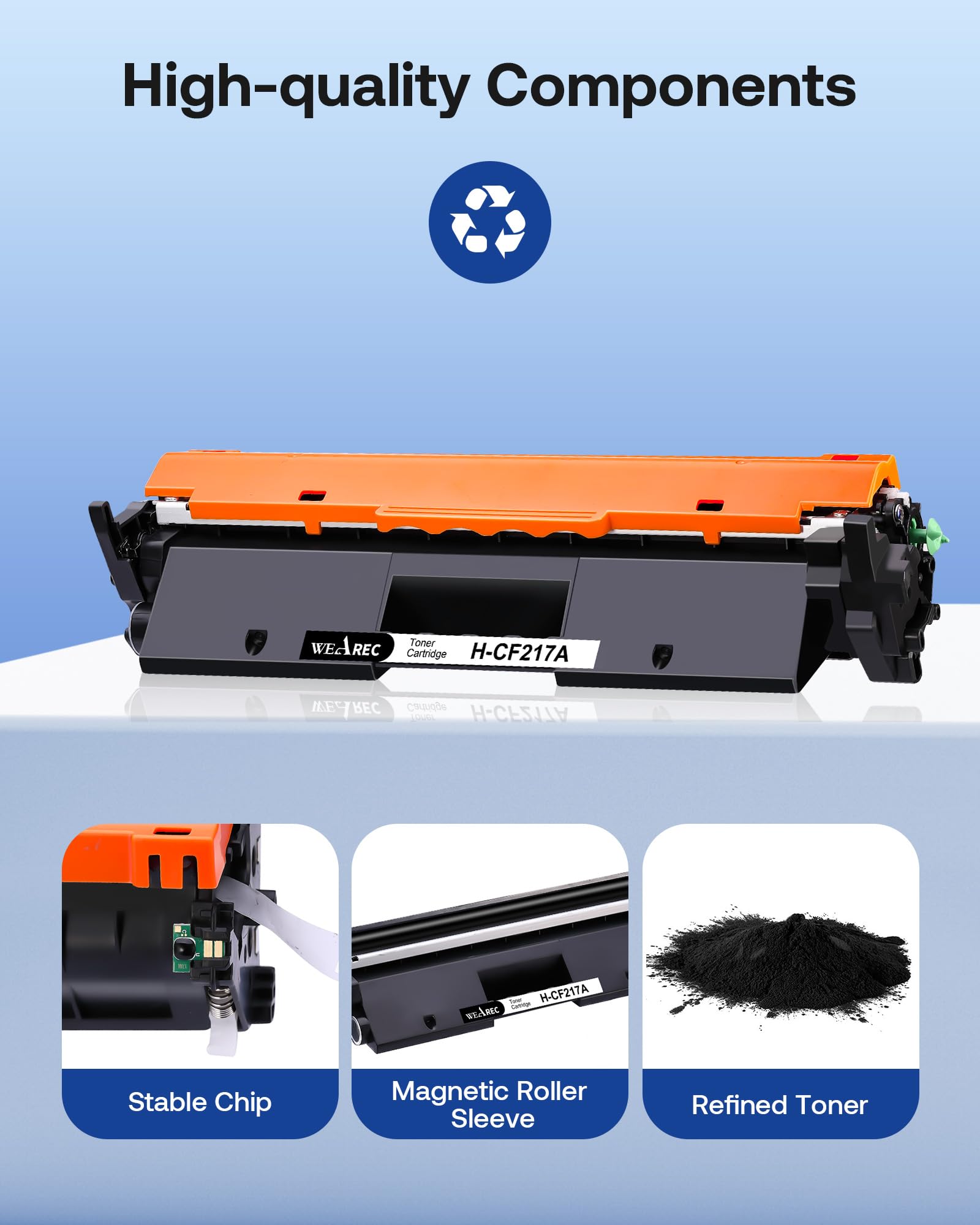 WEAREC 1600-page yield per cartridge for reliable long runs