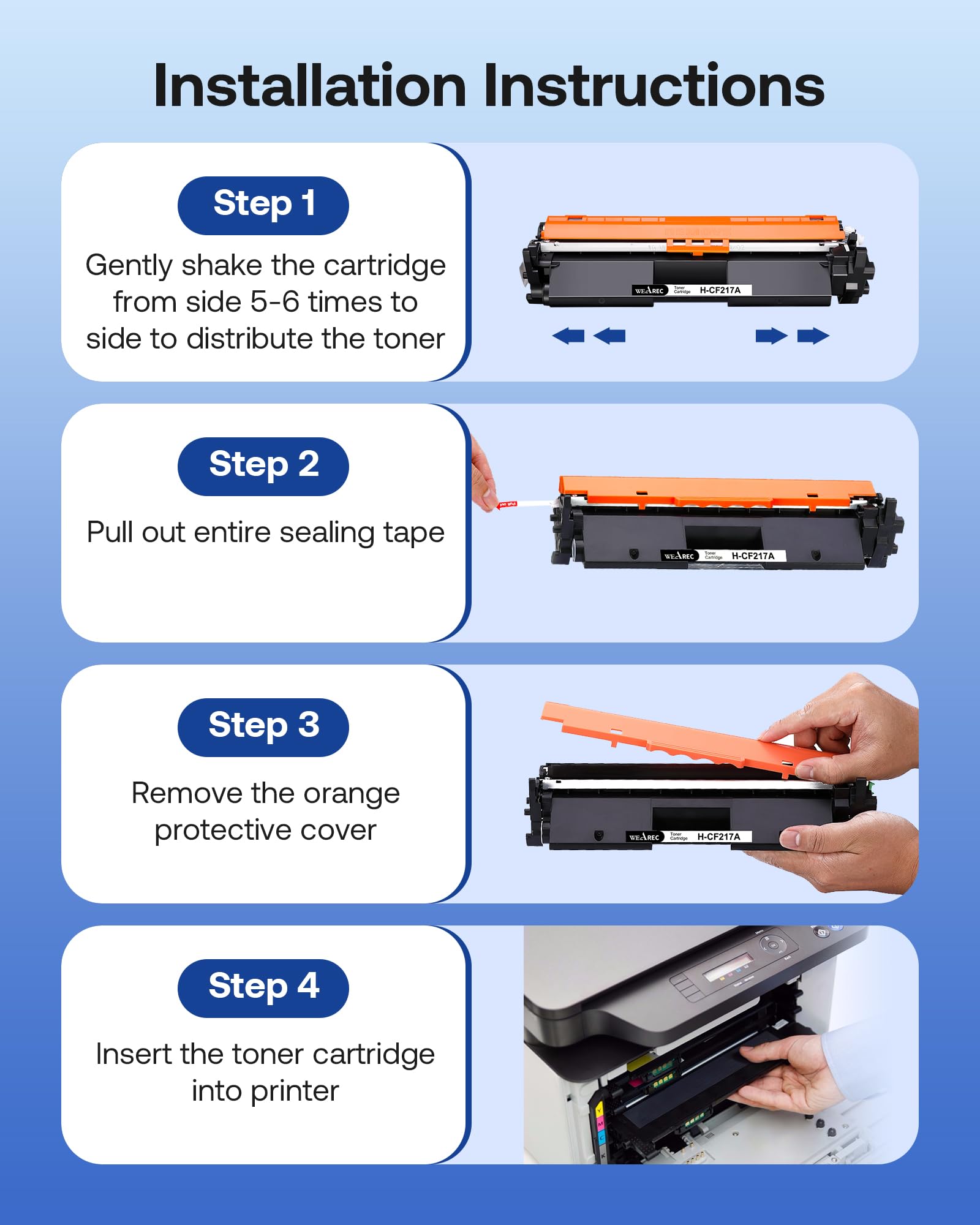WEAREC compatible with HP LaserJet M102 series printers