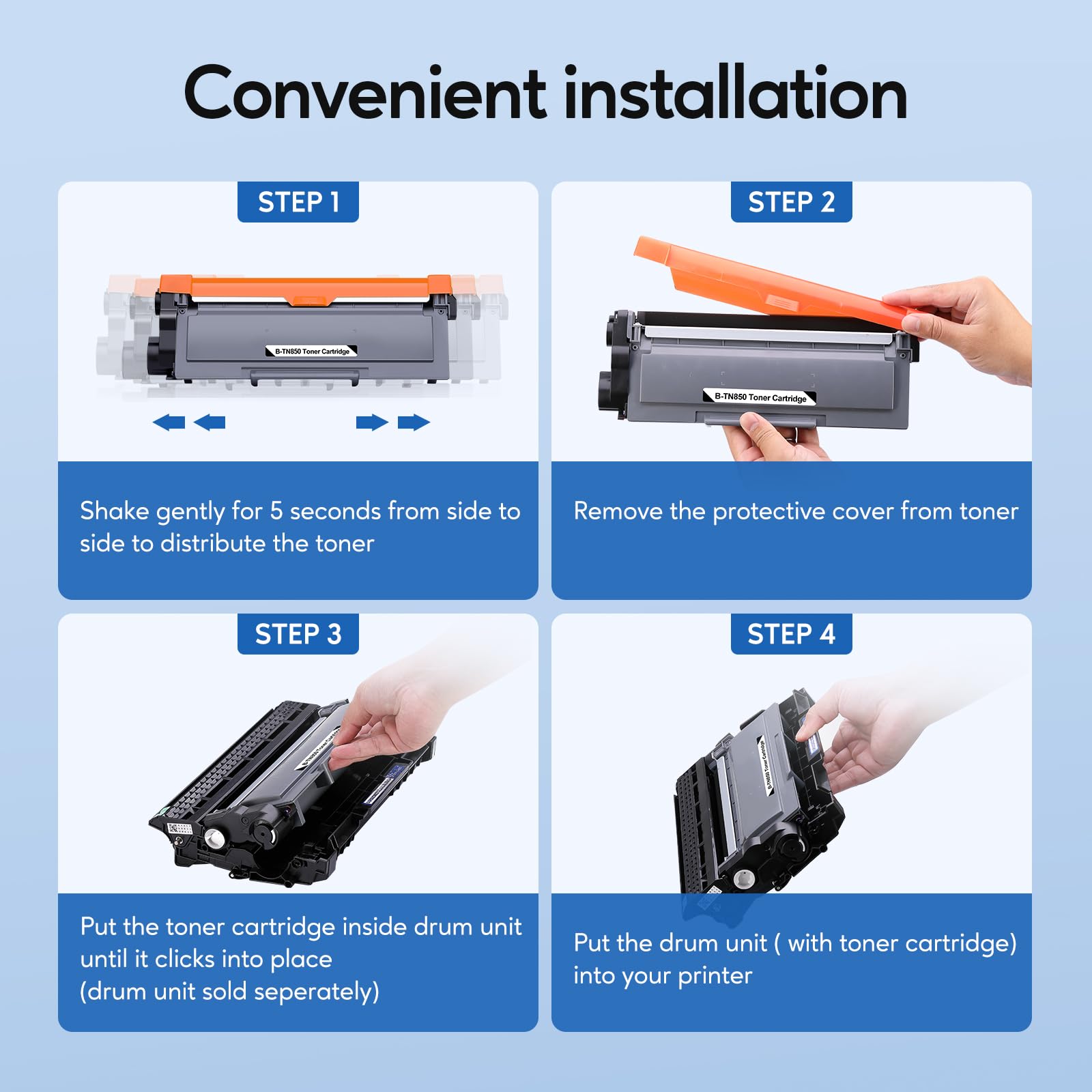 High yield up to 8,000 pages with WEAREC TN-850