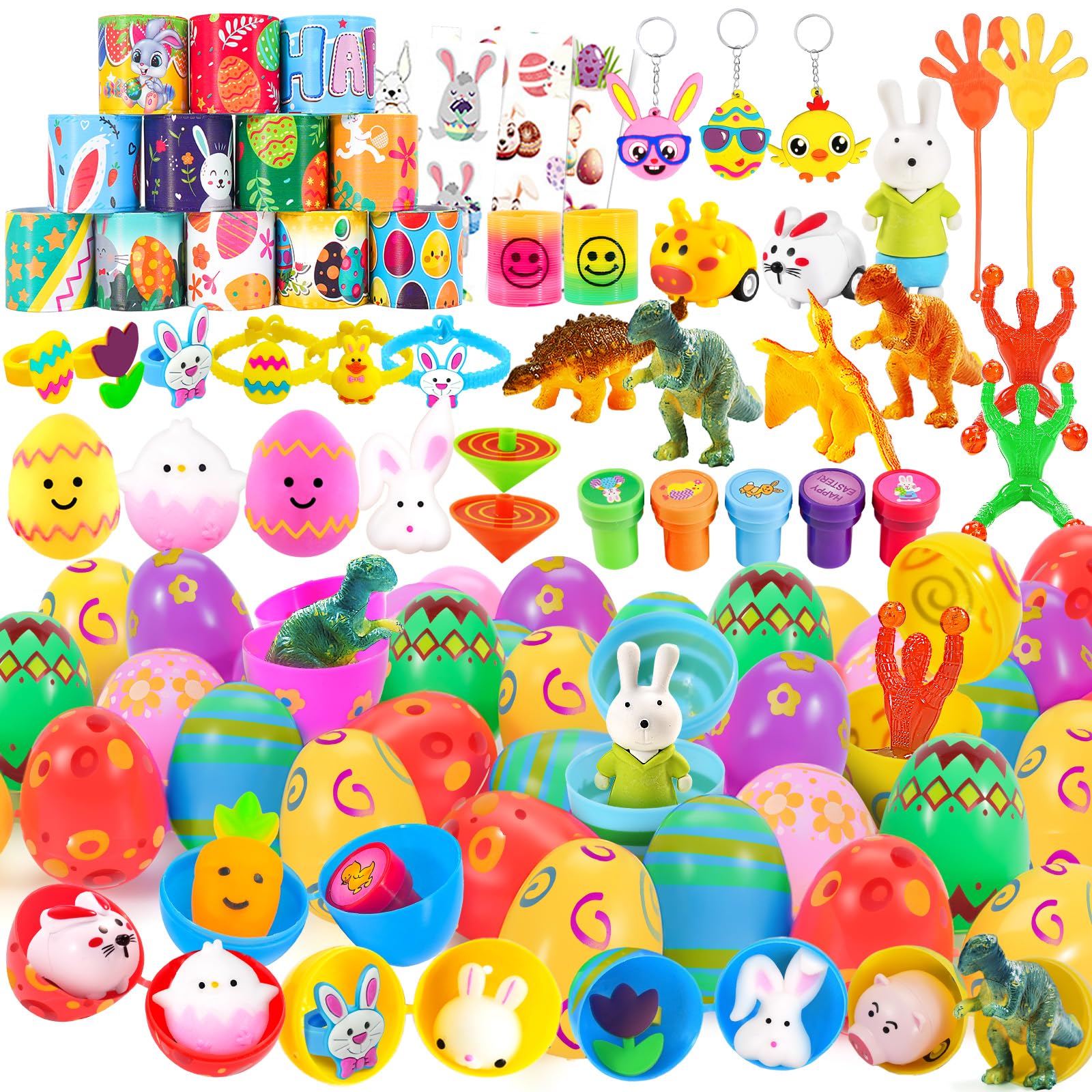 WEARXI Easter egg with toys shows colorful surprises for kids during hunts.