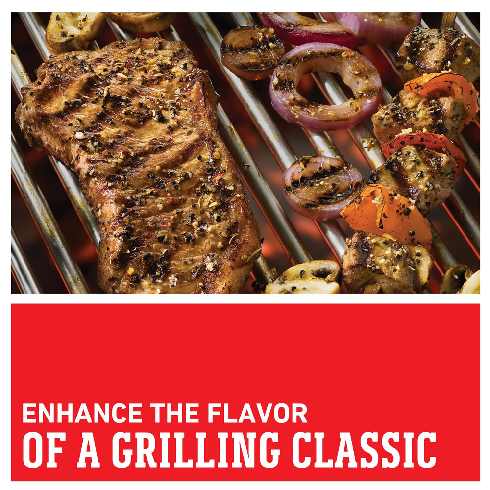 Weber Chicago Steak Seasoning on grilled vegetables boosts flavor