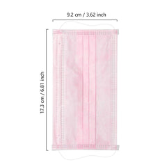 WeColor pink mask with elastic earloops offering comfortable, secure wear all day