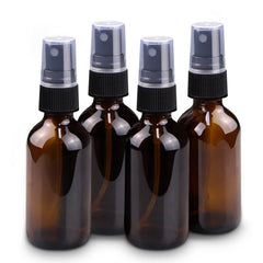 Wedama 2 oz amber glass spray bottles set offers portable storage for travel needs.