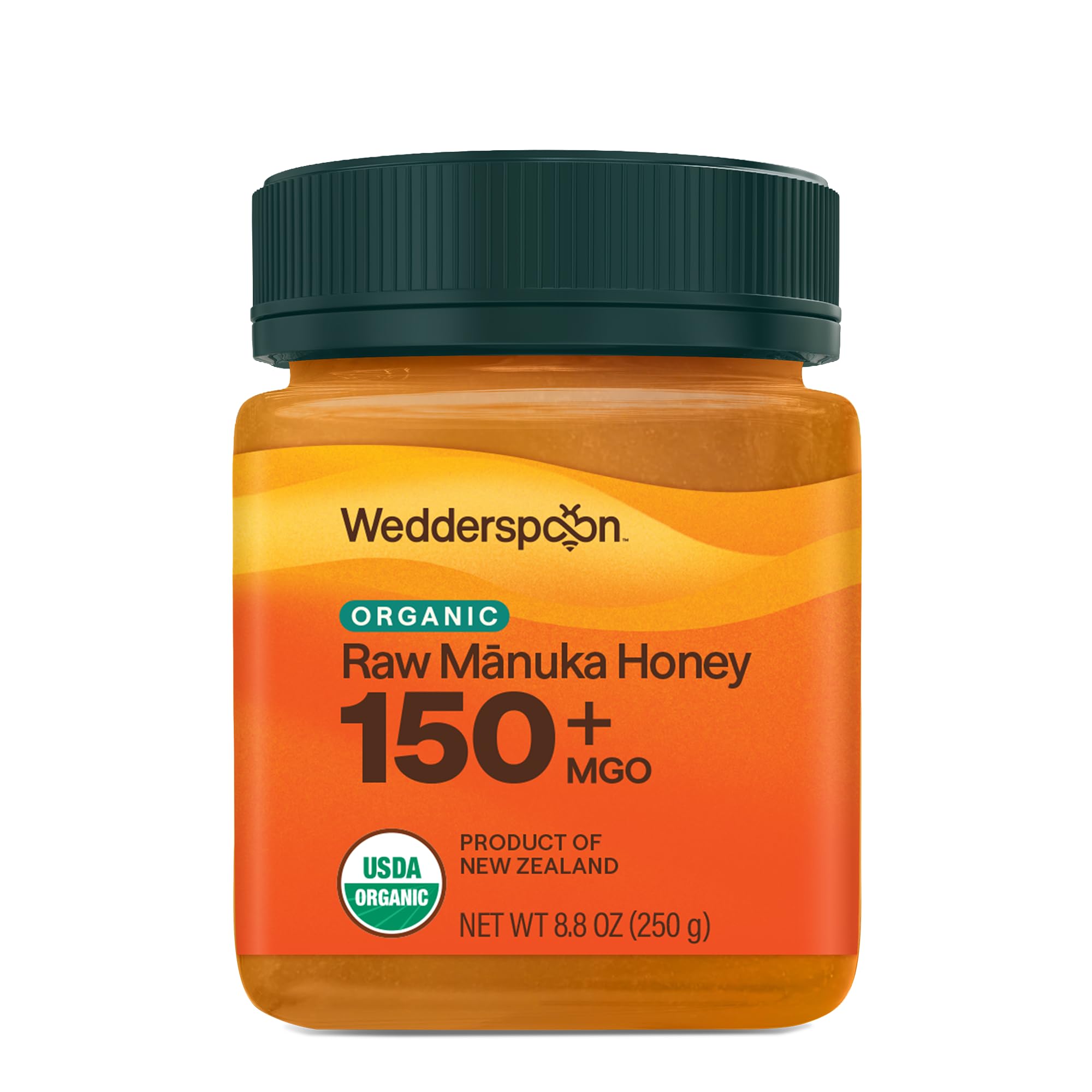 Wedderspoon Manuka honey bottle shows premium organic raw honey for everyday wellness