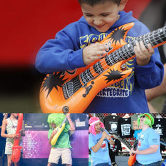 WedFeir inflatable rock star guitar prop enhances stage-like fun for concerts