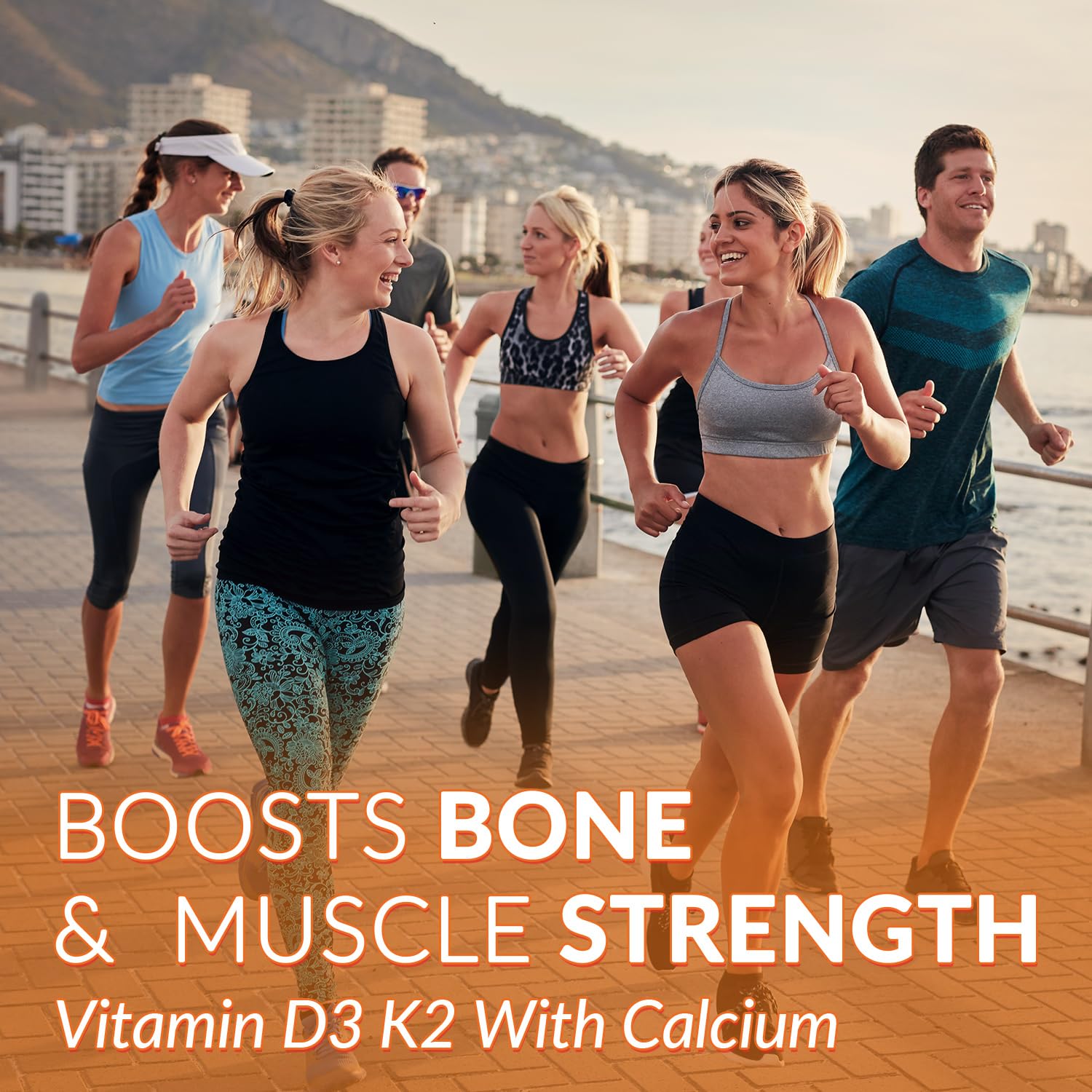 Nutrition panel for WEEVIT D3 K2 gummies emphasizing MK7 synergy