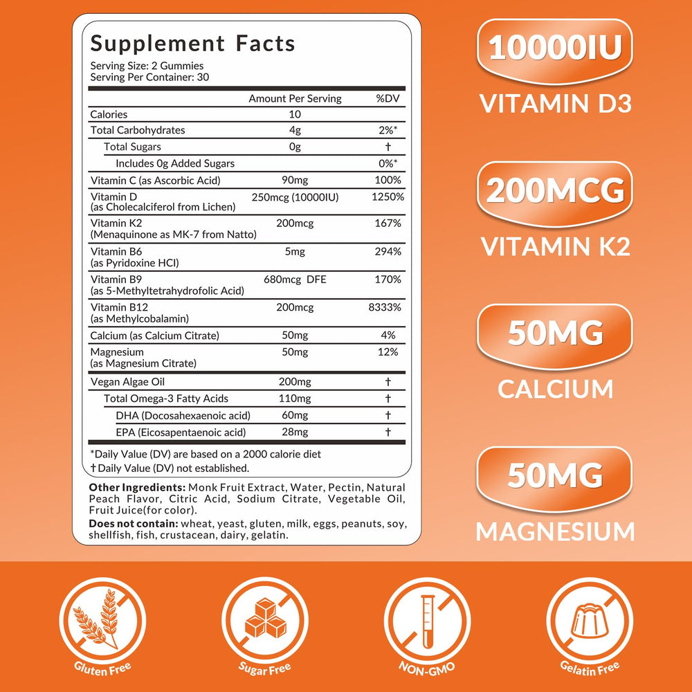 Close-up of WEEVIT packaging showing vegan, sugar-free formula