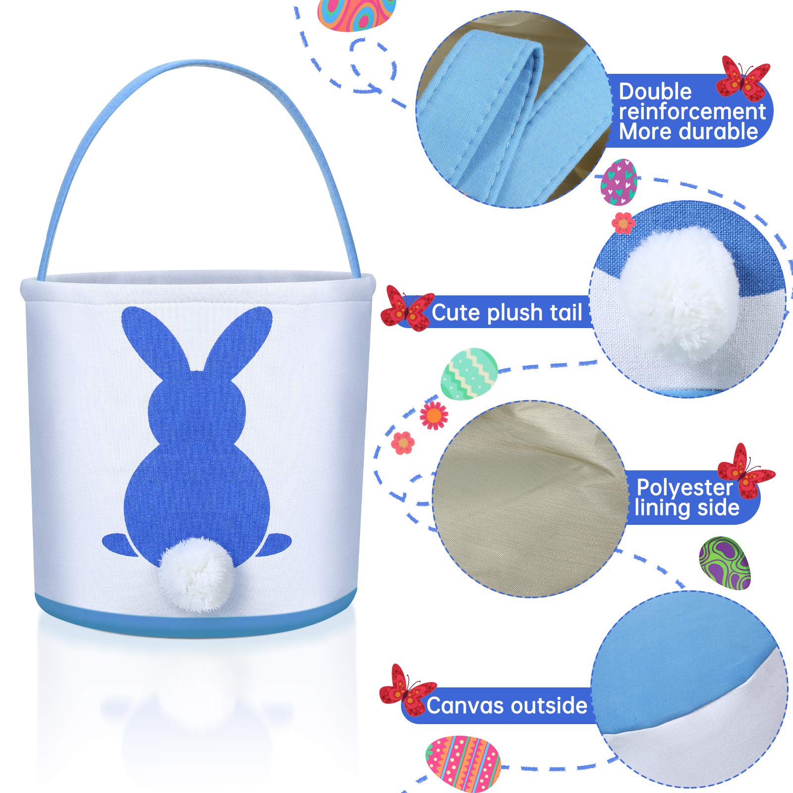 Weewooday lightweight bags sized for kids to carry Easter treasures.