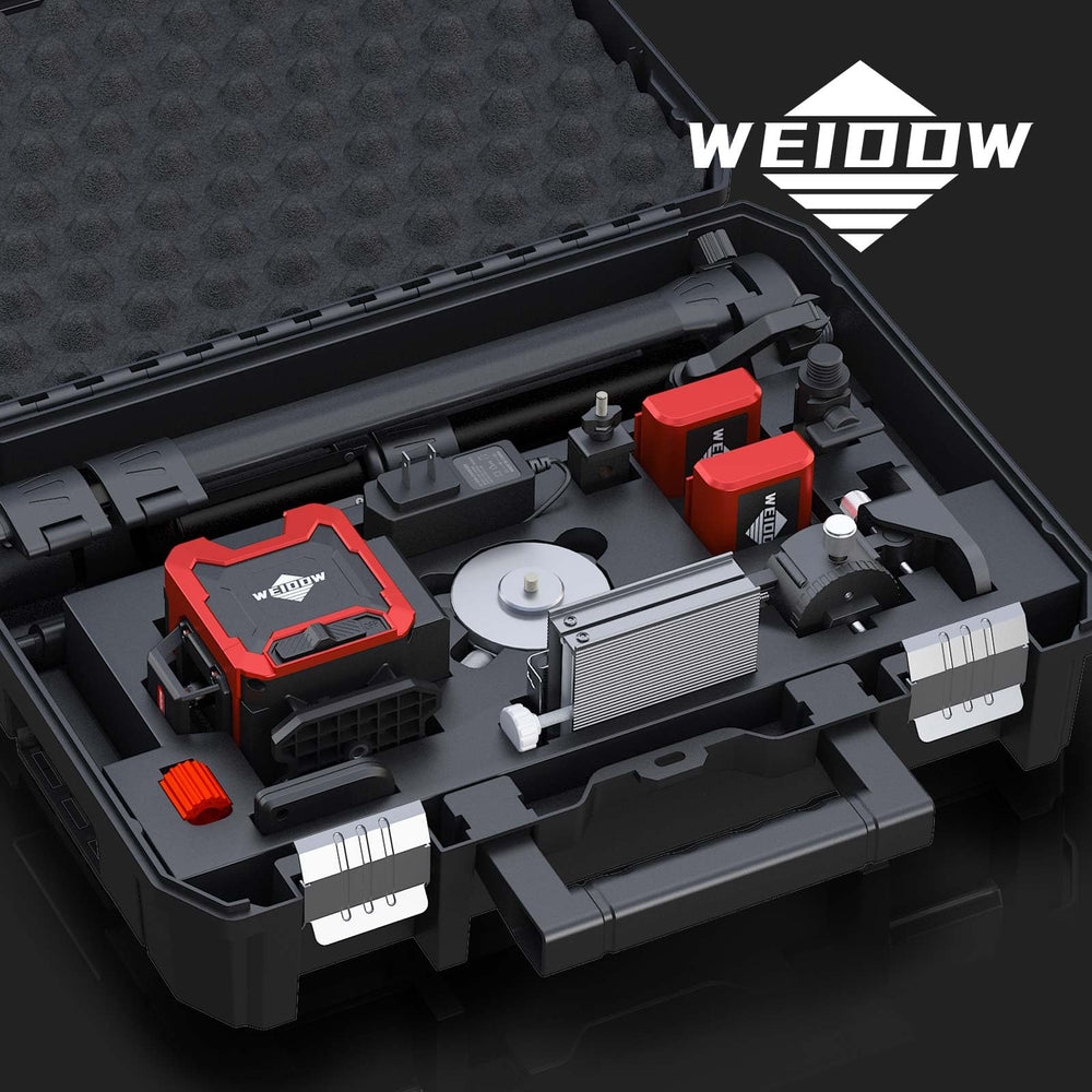 WEIDDW laser level batteries charging pack supports long sessions.