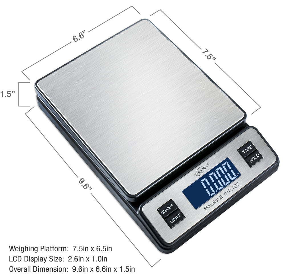Weighmax W-2809 tare and hold functions demonstrated for multi-item packing