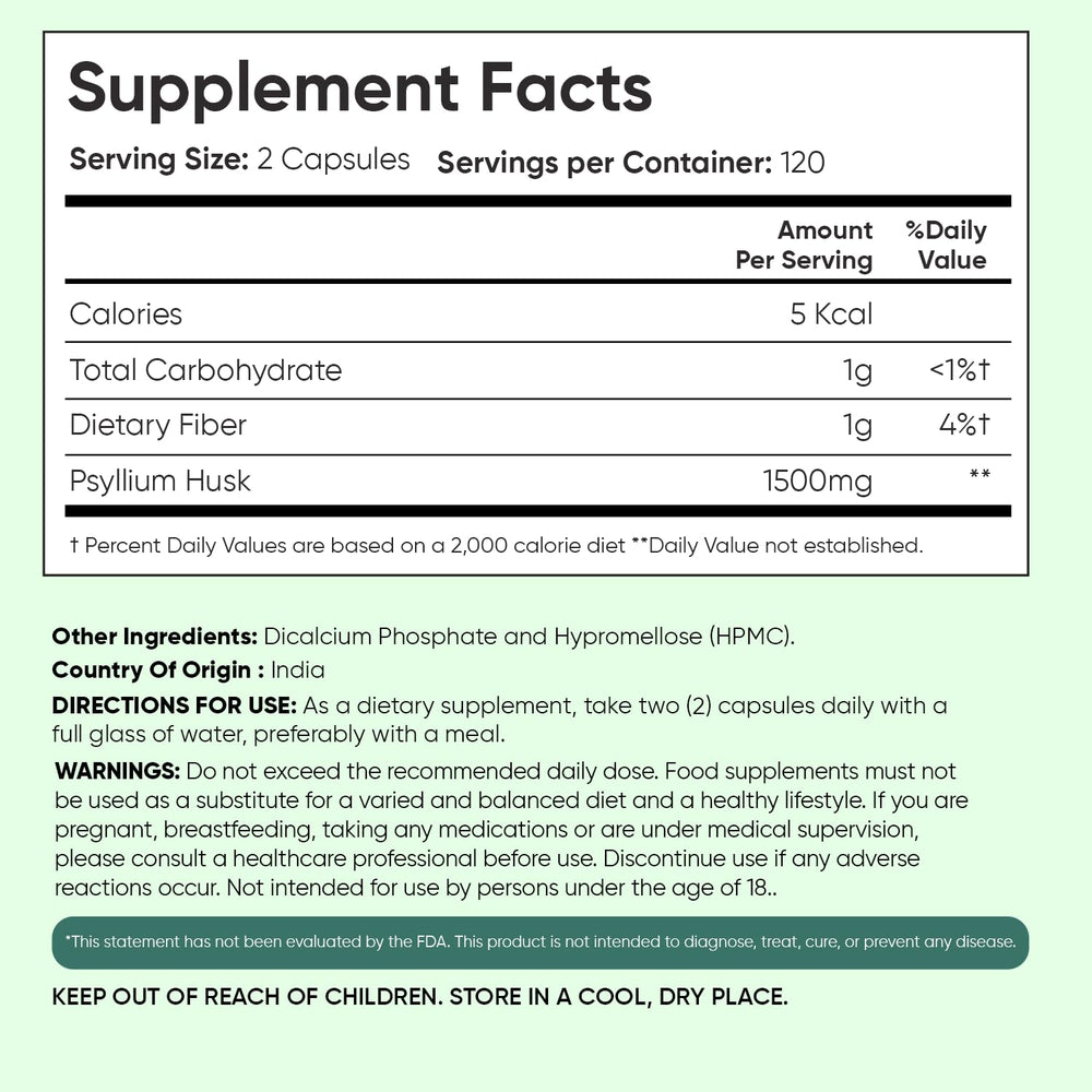 WeightWorld Psyllium Husk Capsules label closeup, non-GMO and allergen-friendly.