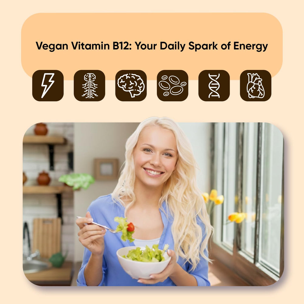 WeightWorld Vegan B12 5000mcg with B6 and B9 supports a balanced vitamin complex