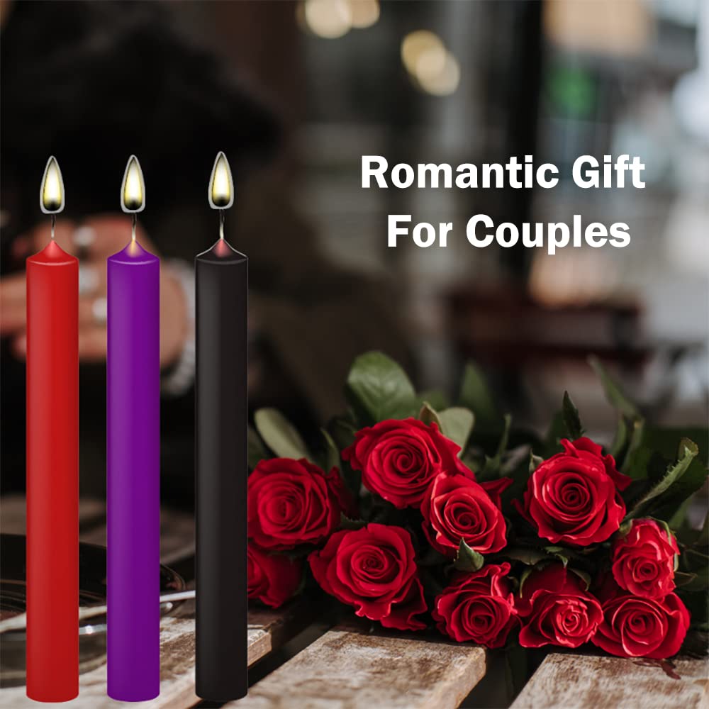 Weihaicandles black candle adds modern elegance to date night.