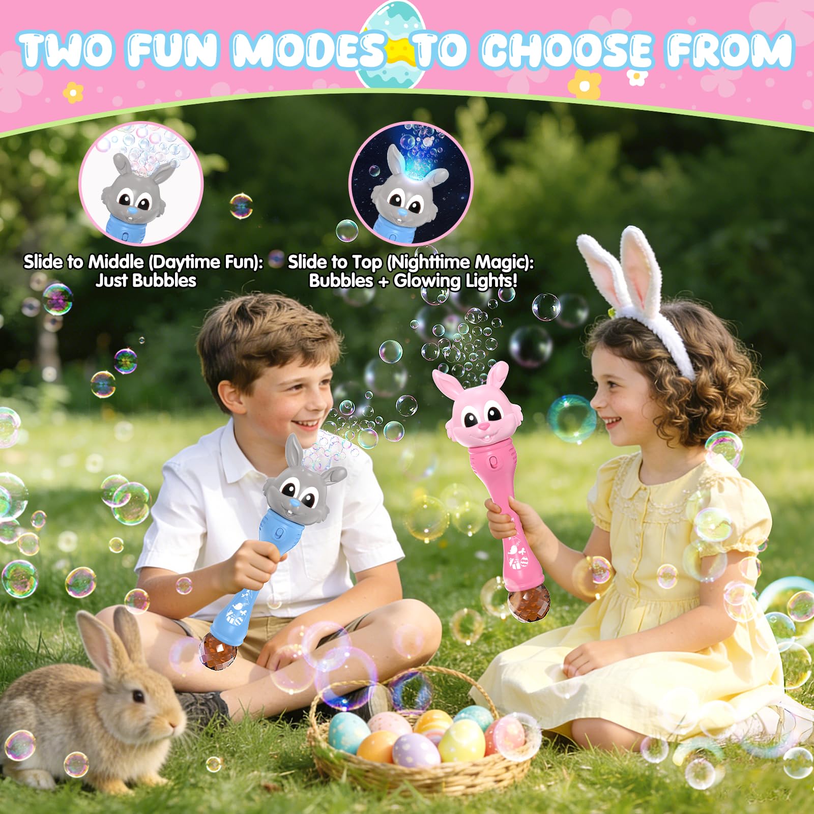 Weilim Easter bubble wand gift box ideal for birthdays and Easter gifts.