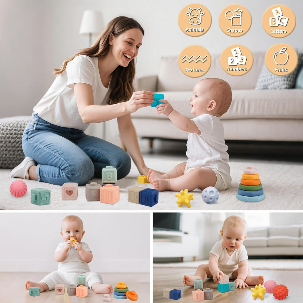 Weilim Montessori embossed-pattern blocks stimulate cognitive development through visual and tactile patterns.