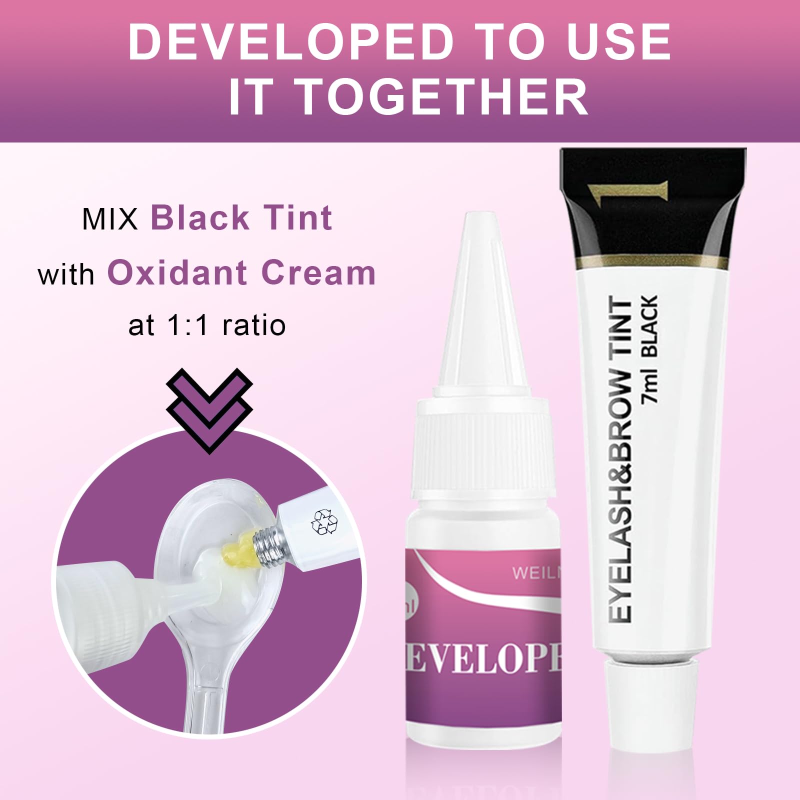 WEILNELL eyelash color kit packaging signaling premium quality