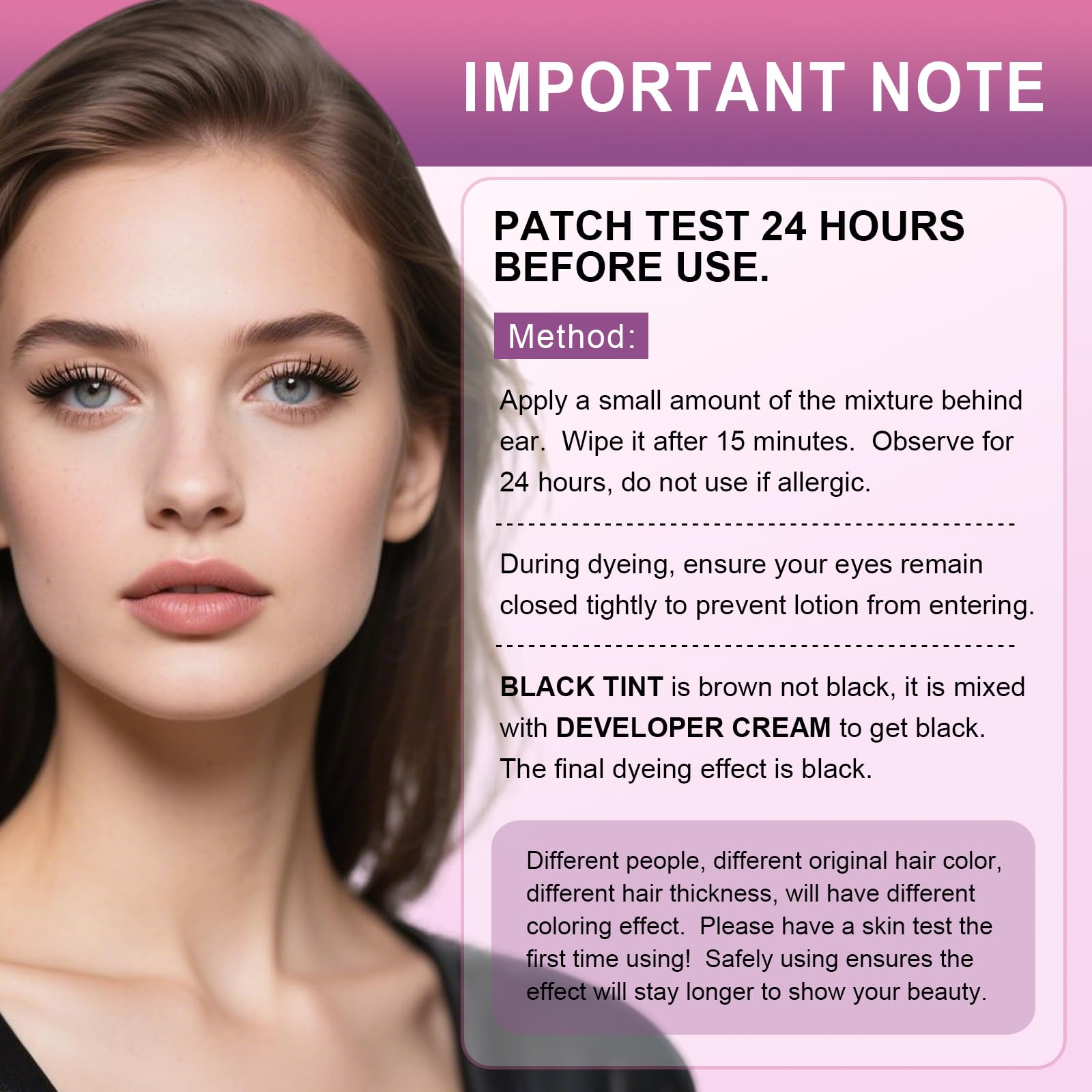 WEILNELL eyelash color kit salon-ready result at home in minutes
