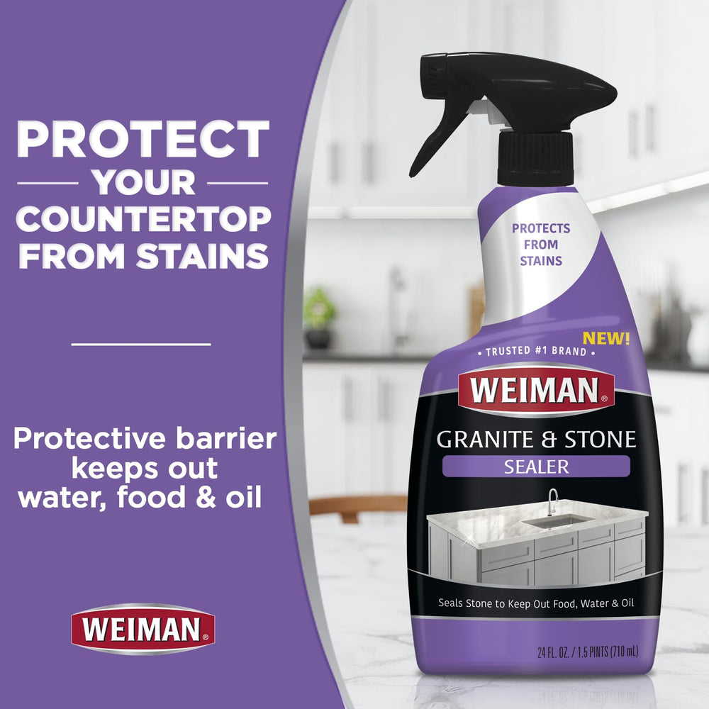 Weiman bathroom shower tile cleaner and sealer spray for sealed stone areas