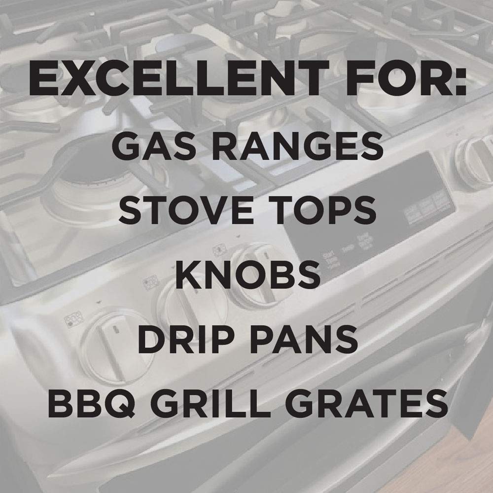 Weiman BBQ grill grates cleaned to reduce buildup and enhance meals.