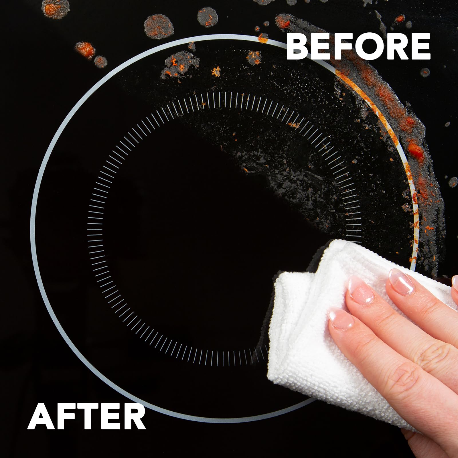 Weiman Cooktop Cleaner safe on glazed porcelain surfaces for daily cleanup