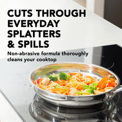 Weiman Cooktop Cleaner delivers stovetop shine with a non-scratch formula