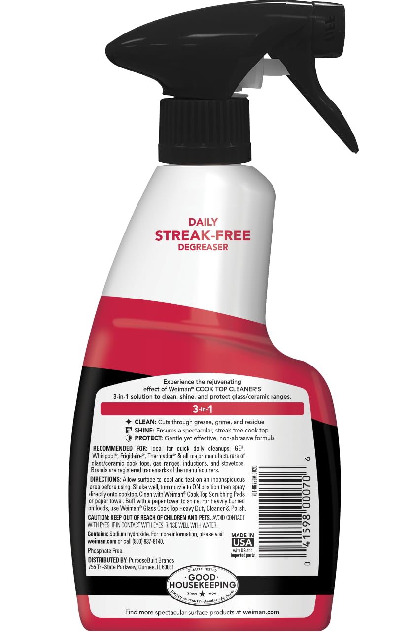 Weiman microfiber cloth for quick buff and streak-free finish