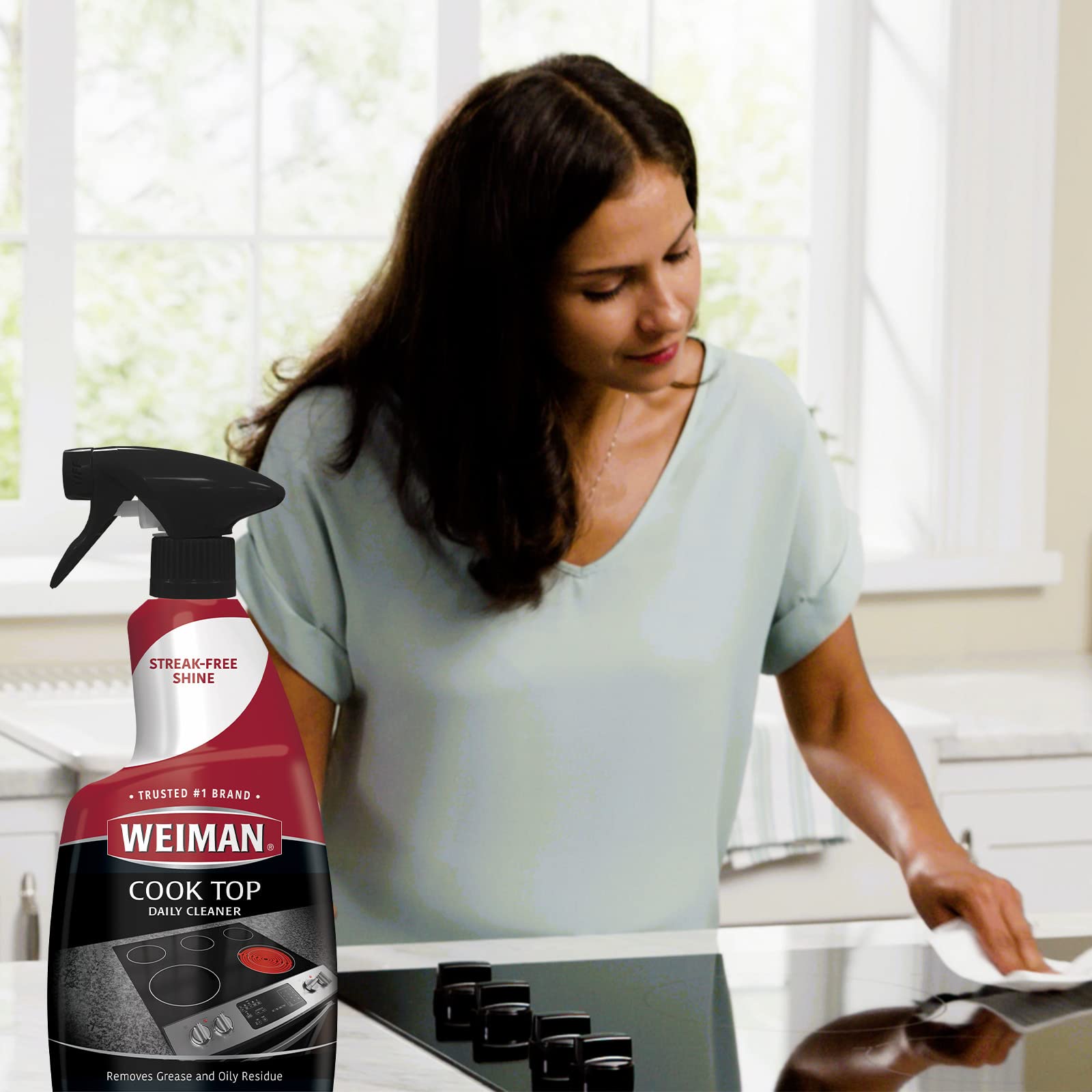 Weiman stainless steel appears fingerprint-free after use