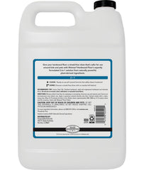 Weiman floor restorer shows scratch-fill action for smoother looking floors.